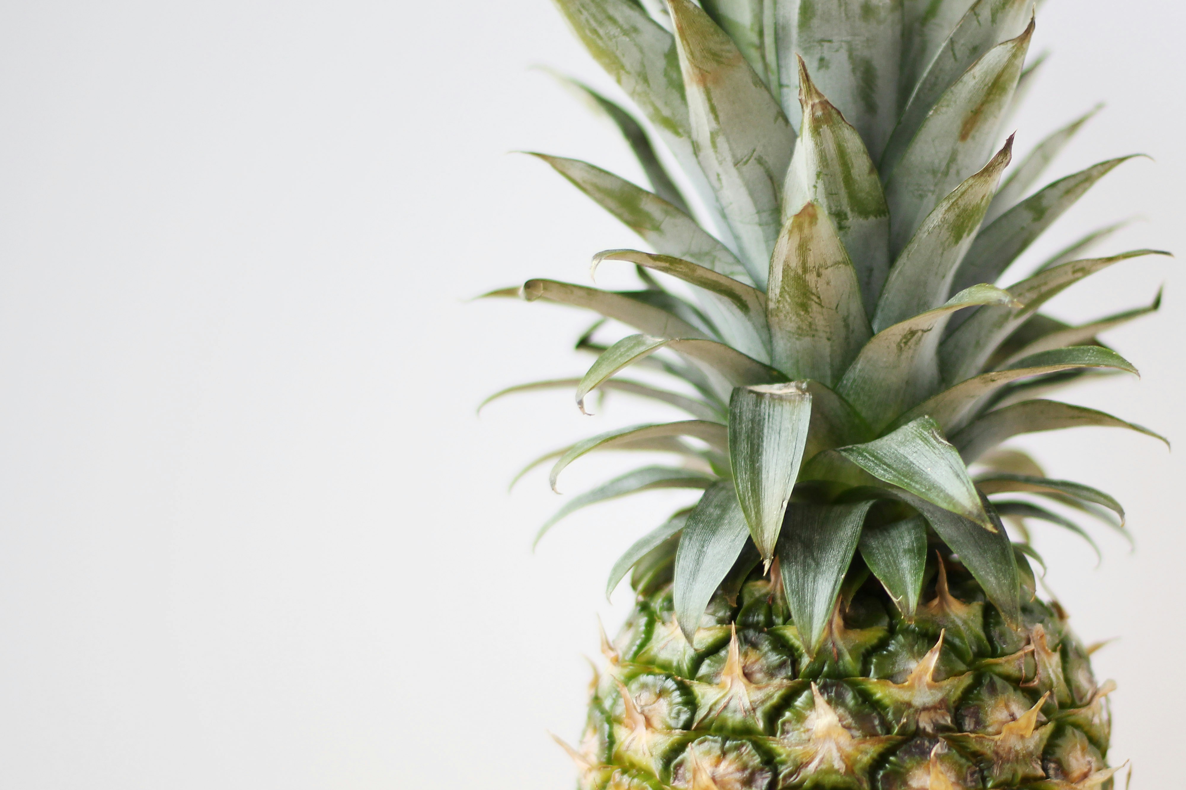 Um close up de um abacaxi em um fundo amarelo foto – Imagem grátis sobre  Alimento na Unsplash, image size:3000x2000