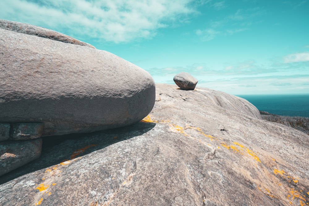 gray rock formation under blue sky during daytime