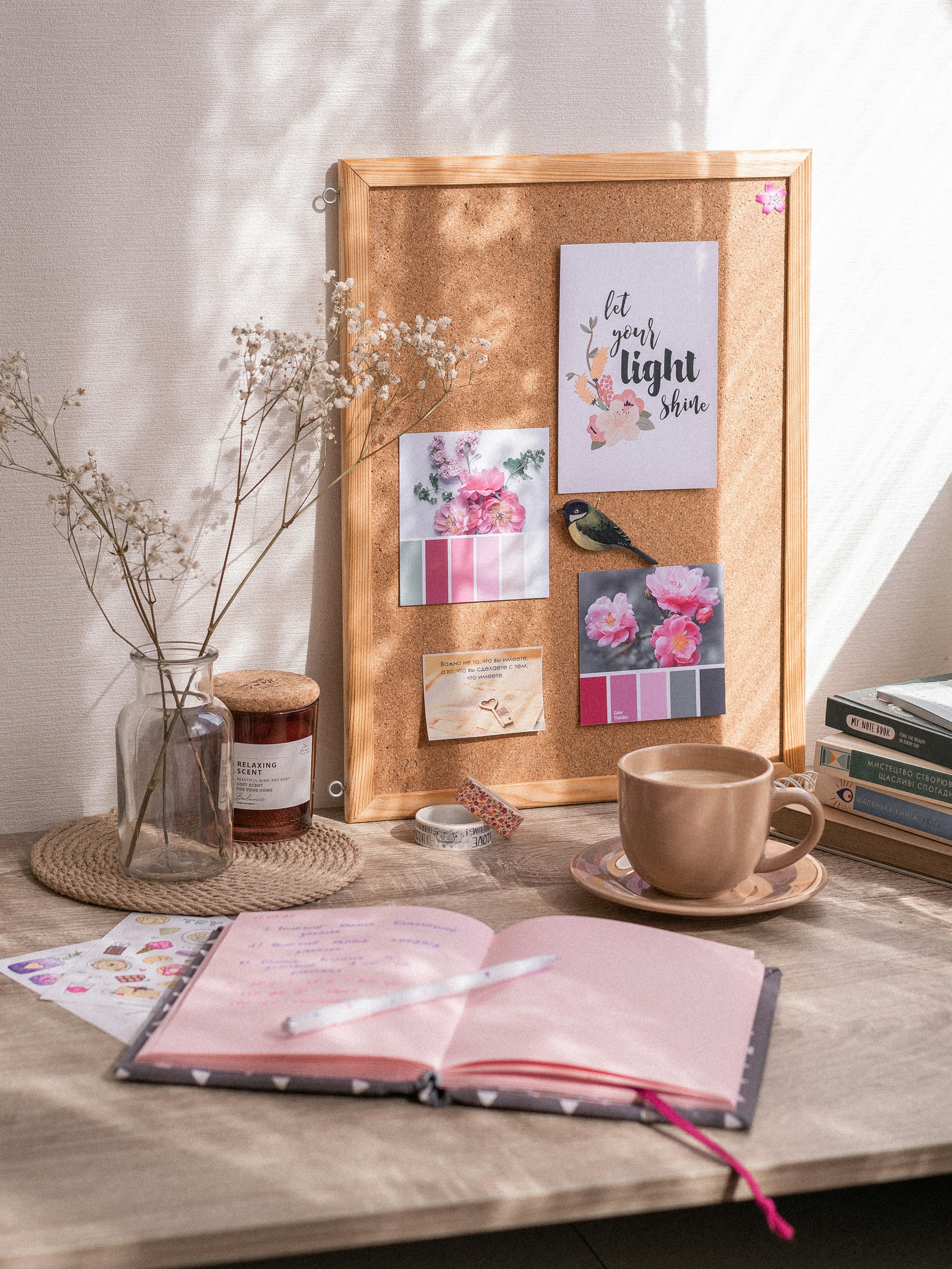 brown wooden framed wall decor