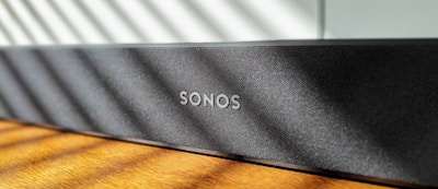Sonos speaker in living room - Metroplex Smart Homes