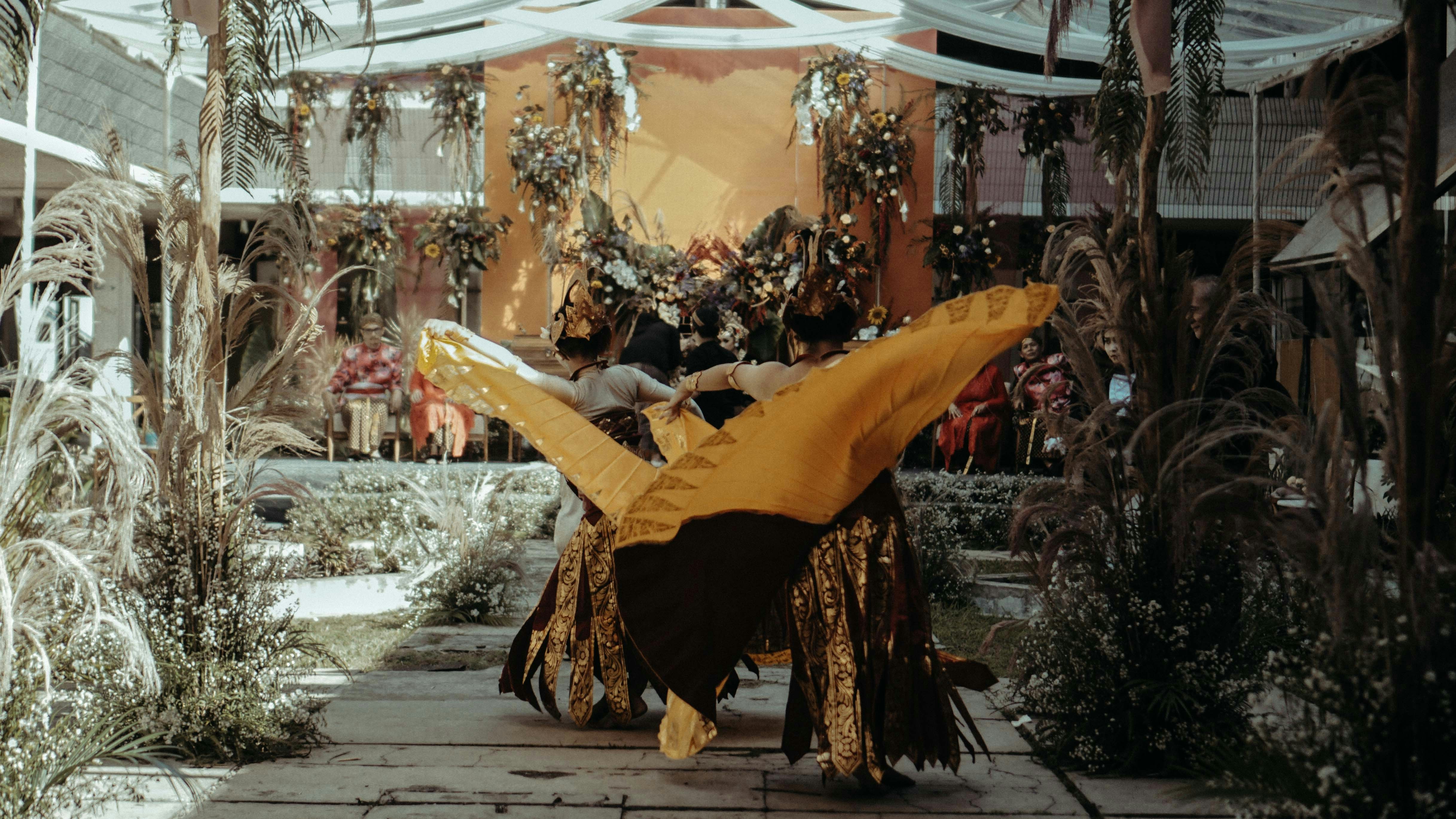 A ballerina-themed birthday setup with tutu decorations