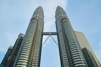 low angle photography of high rise buildings