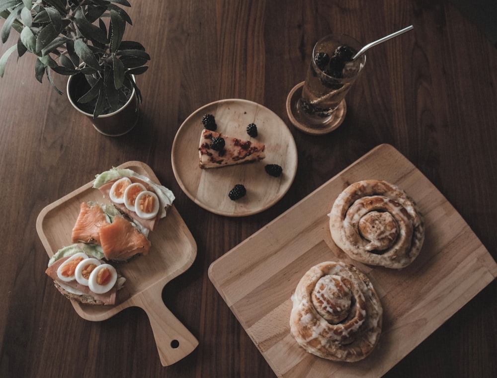 sliced bread on brown wooden chopping board