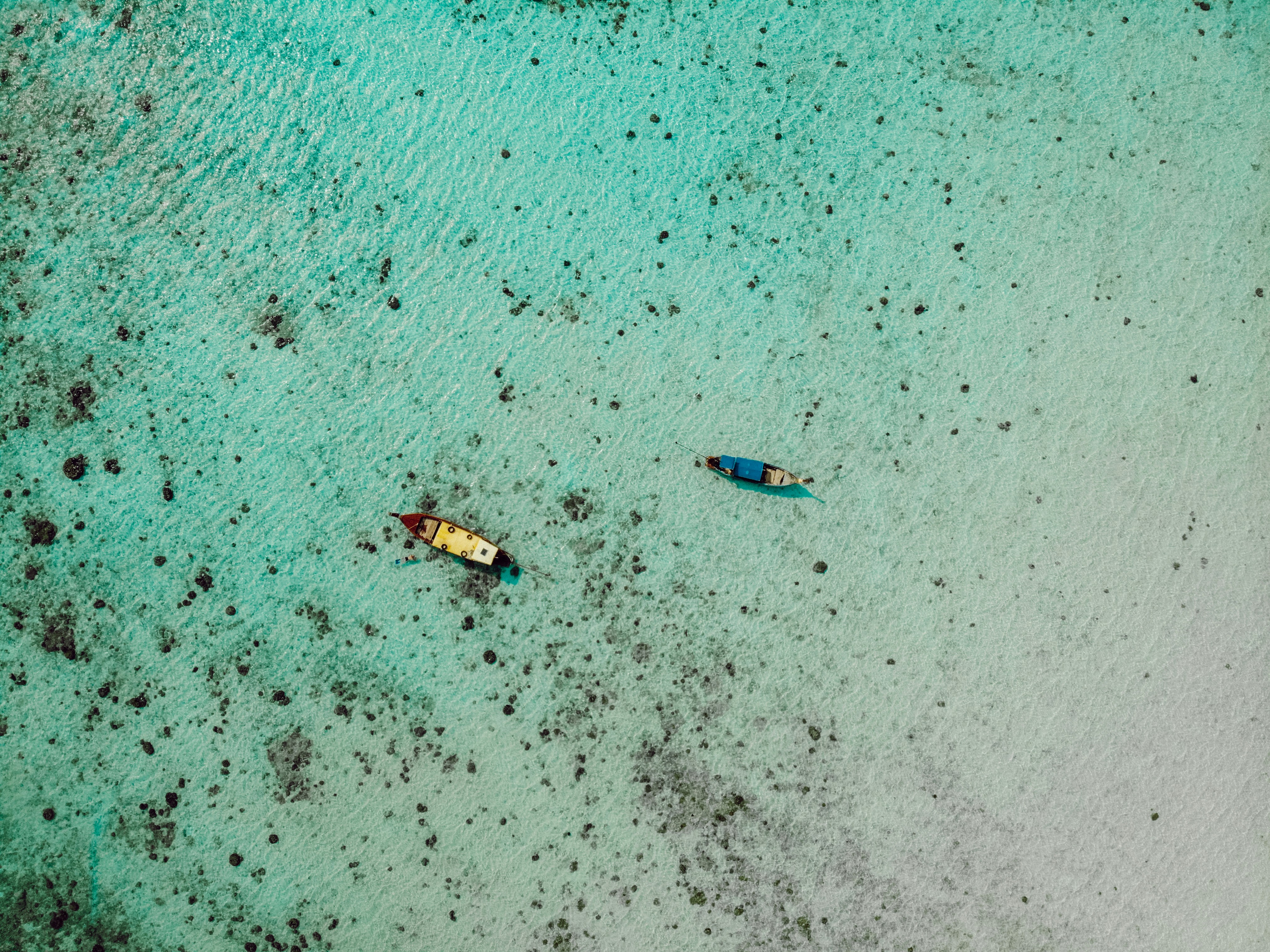A detailed image showing a Pawan Hans helicopter flying over a scenic, calm blue ocean with a few small islands visible in the distant background. The sky is clear.
