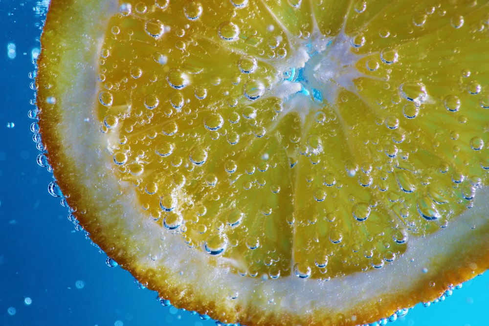 Foto de primer plano de la fruta del limón