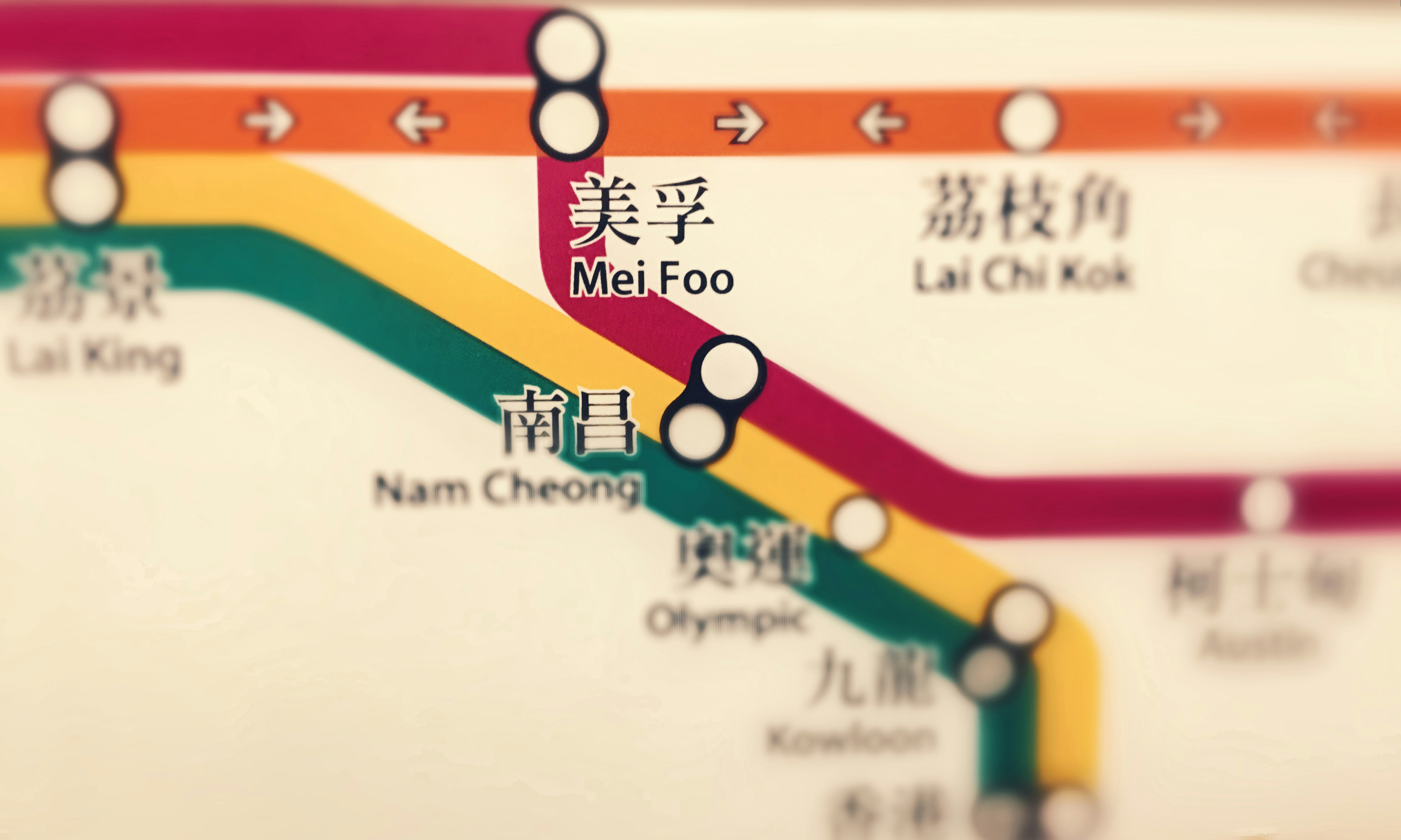 Map of construction site