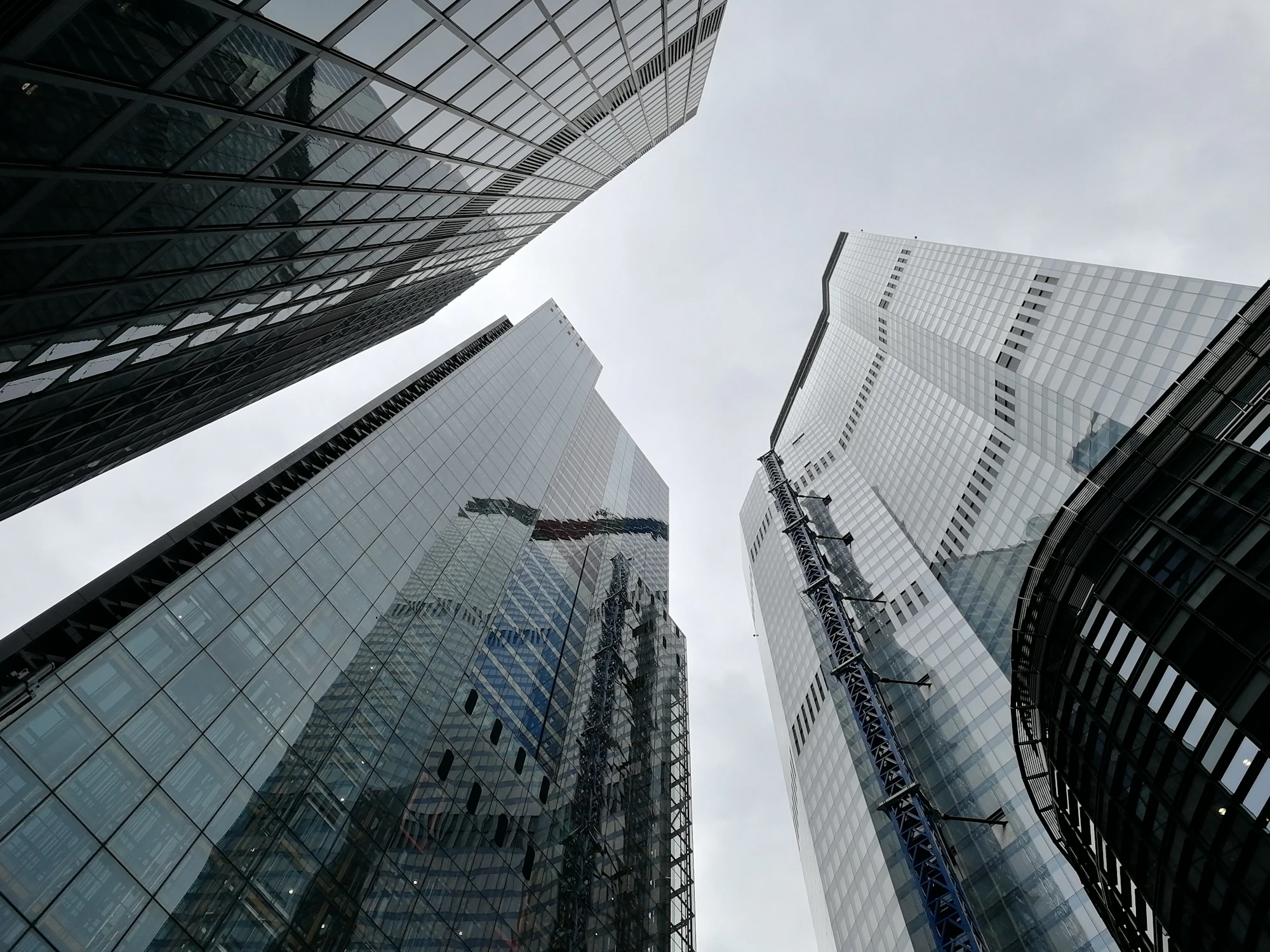 Modern high-rise buildings