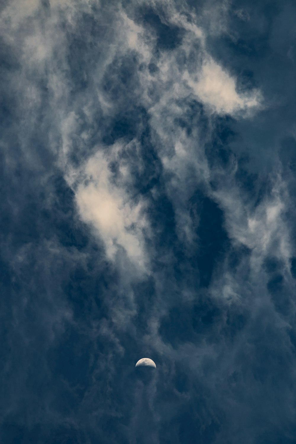 white clouds in blue sky