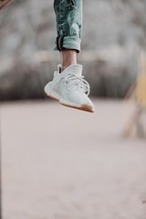 A demonstration of the footwear in action.