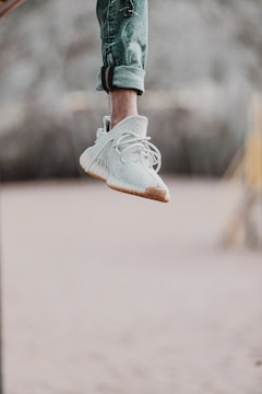 A demonstration of the footwear in action.