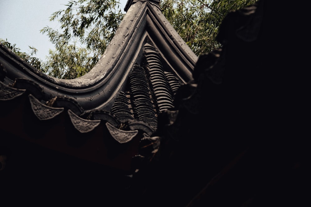 low angle view of brown roof