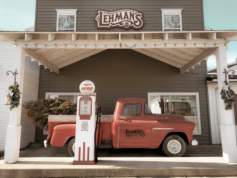 red and white coca cola truck