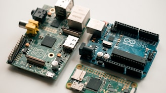 green and black circuit board