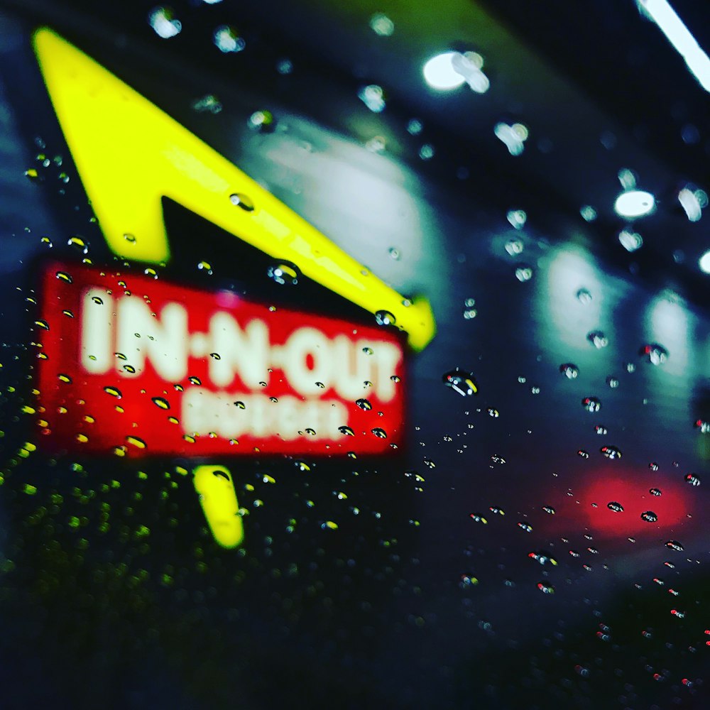 a close up of a rain covered windshield