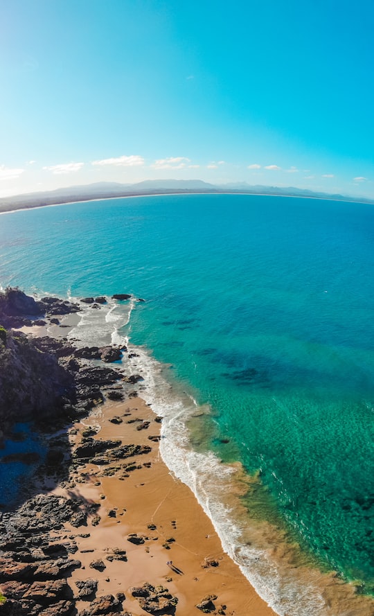 aerial view of blue sea during daytime in Byron Bay Australia