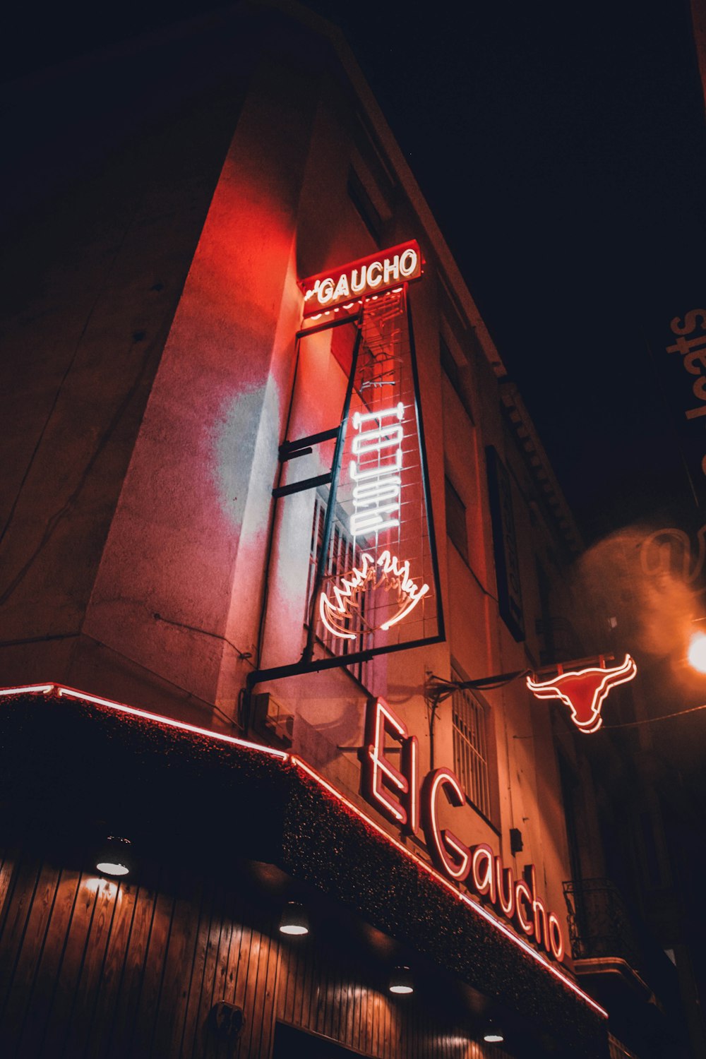 red and white led light signage