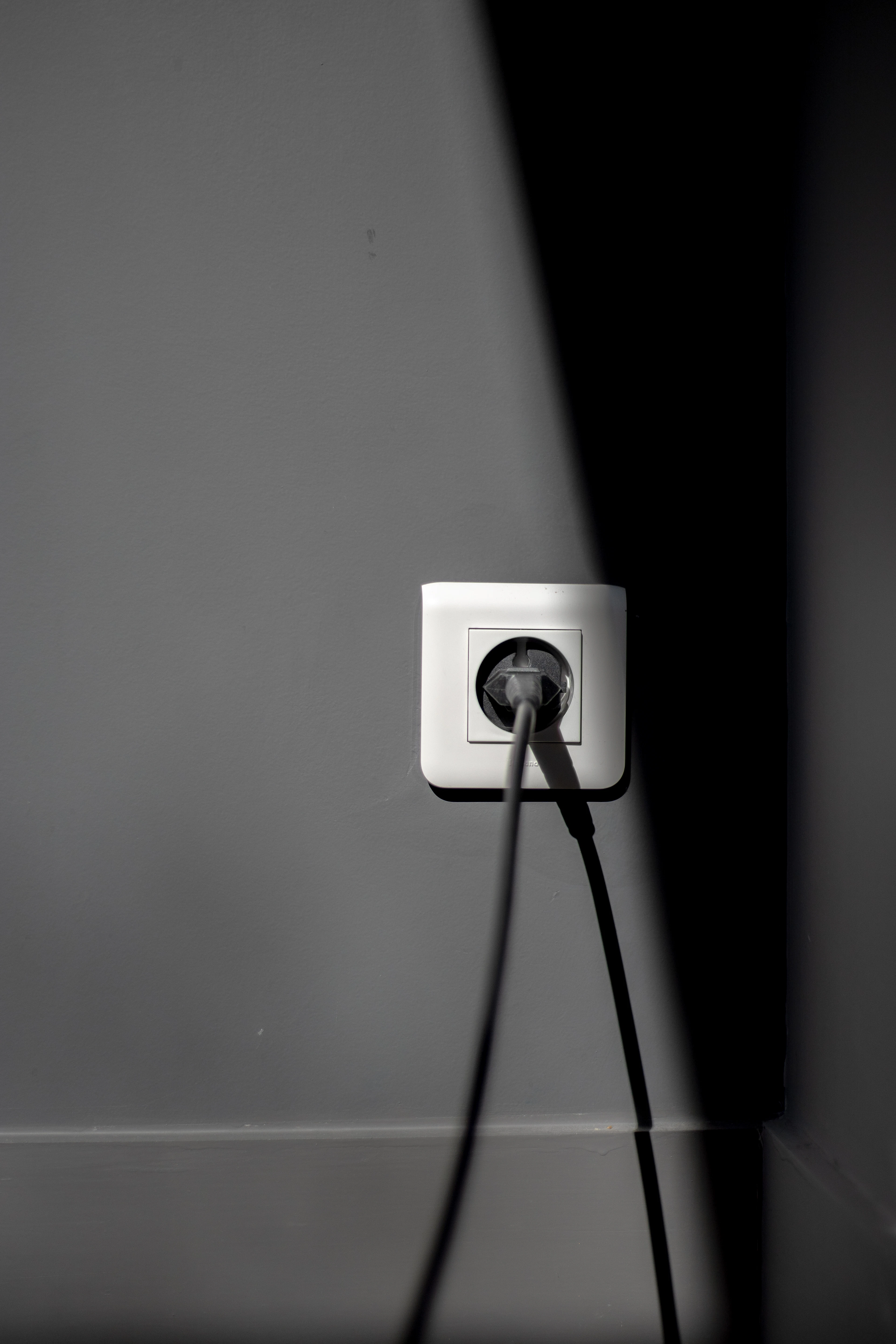 White wall socket