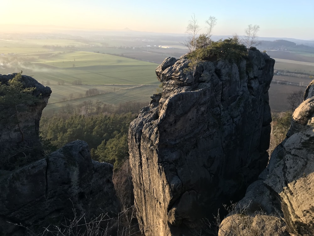 brown rock formation during daytime