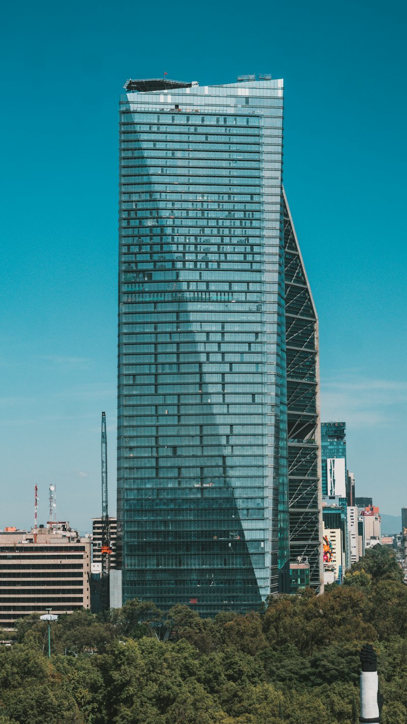 Modern high-rise building