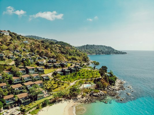 Houses near body of water during daytime — Koh Phangan, Thailand