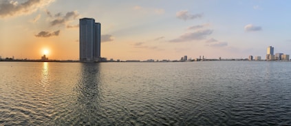 city skyline across body of water during daytime