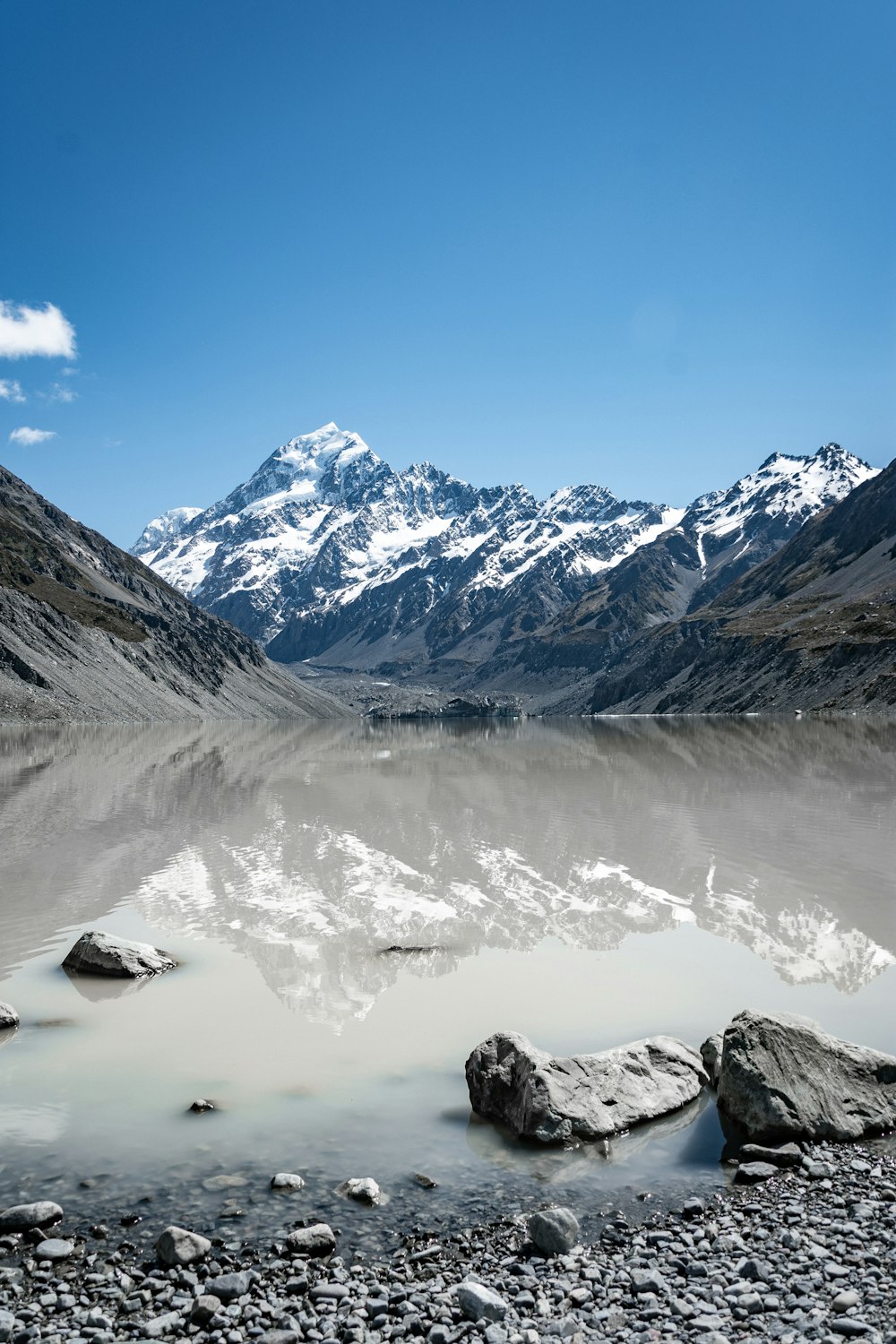 snow covered mountains during daytime