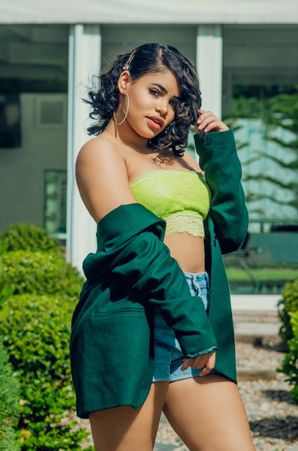 Model wearing a casual, sustainable outfit from kpv style hub outdoors