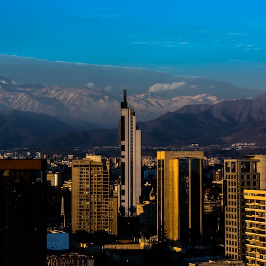 city skyline under blue sky during daytime in Santa Lucía Park Chile