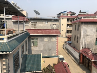 Street view of Bur Dubai showing residential buildings close to metro access.