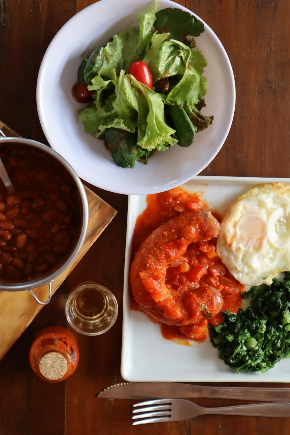 white ceramic bowl with brown beans