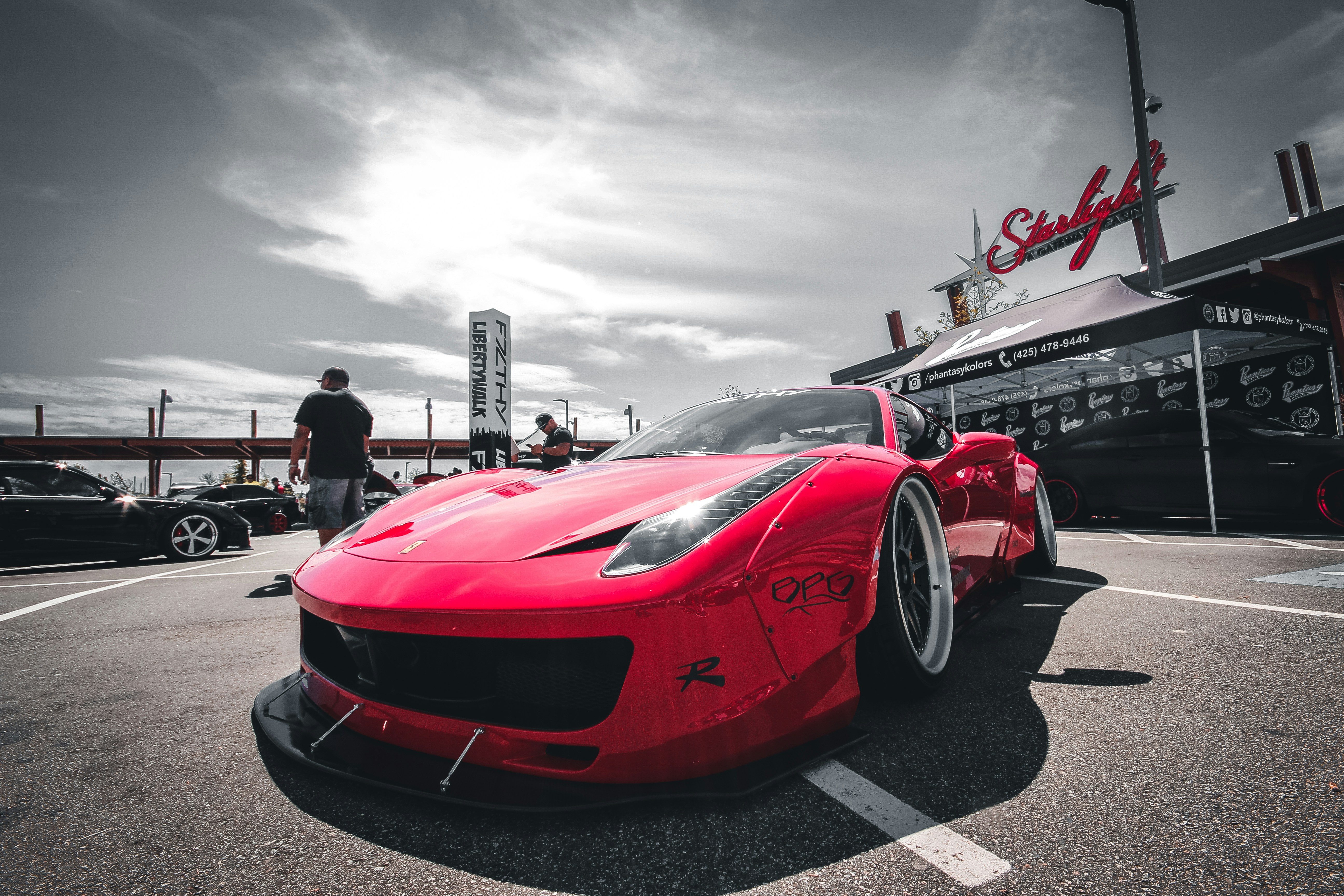 Red Ferrari 458 Italia On Road Photo Free Vancouver Image On Unsplash