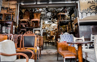 brown wooden chairs and tables