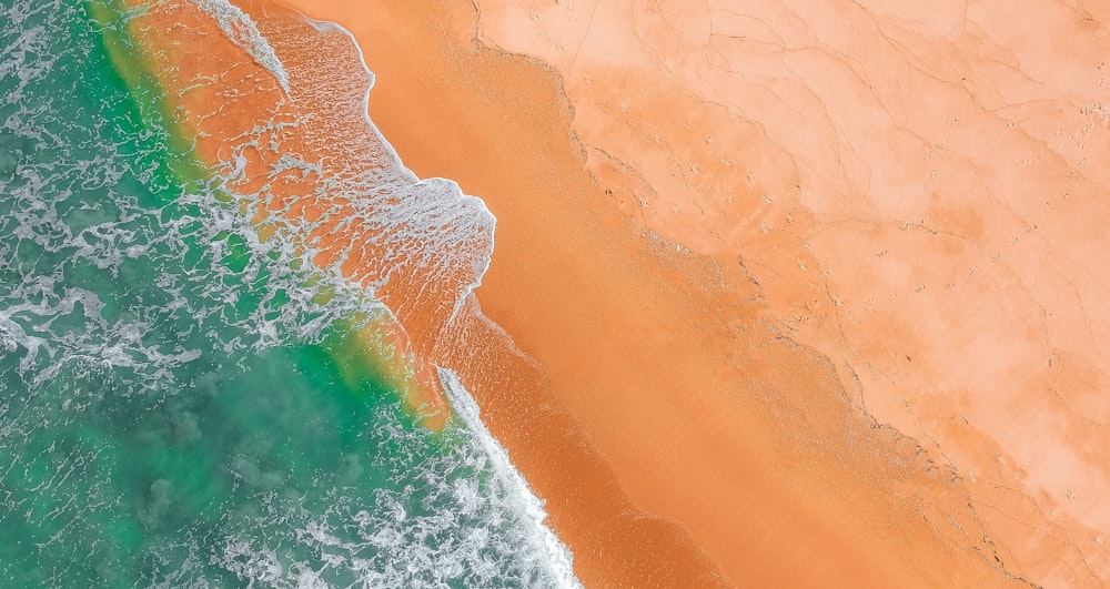 aerial view of beach during daytime