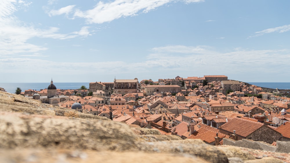 brown and white houses under blue sky during daytime