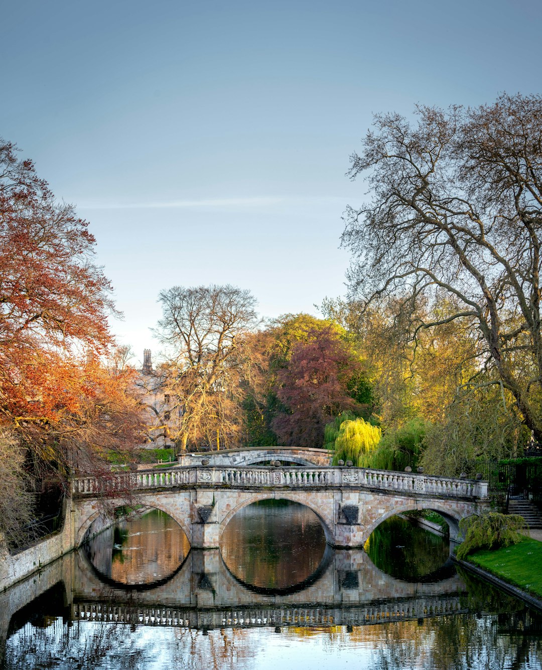 gray concrete bridge over river