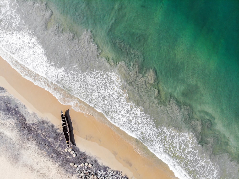 aerial view of beach during daytime