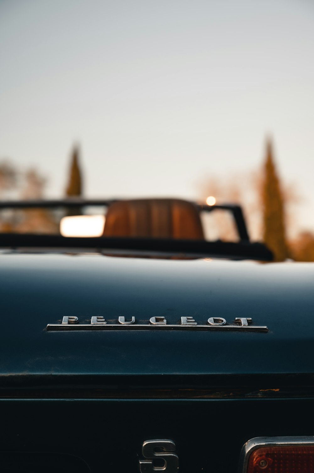 a close up of the rear end of a car