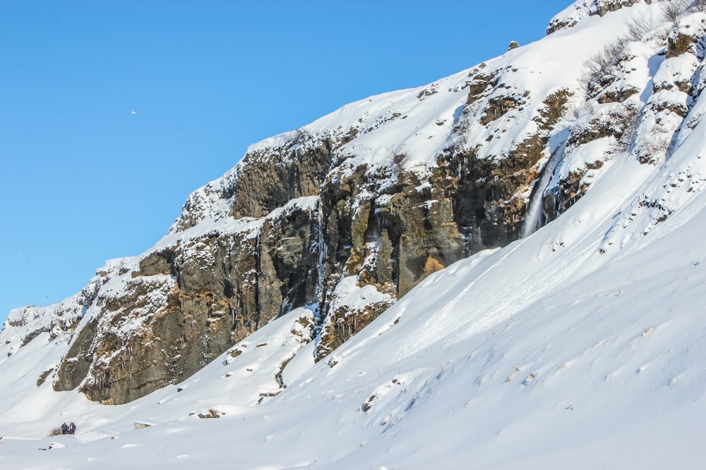 snow covered mountain under blue sky during daytime