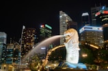 white and black angel statue