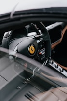 black and orange bmw car