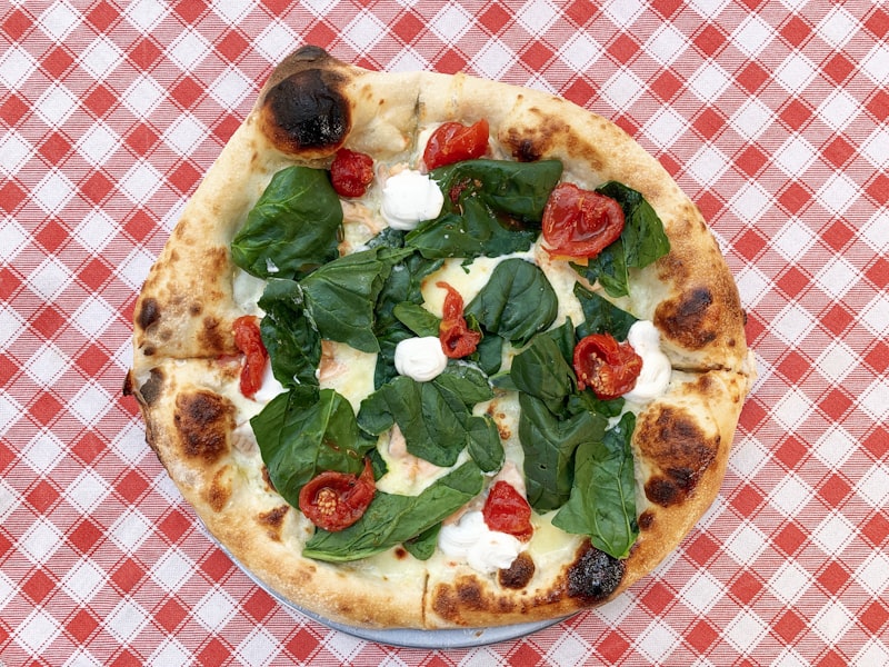 Neapolitan pizza fresh from the oven