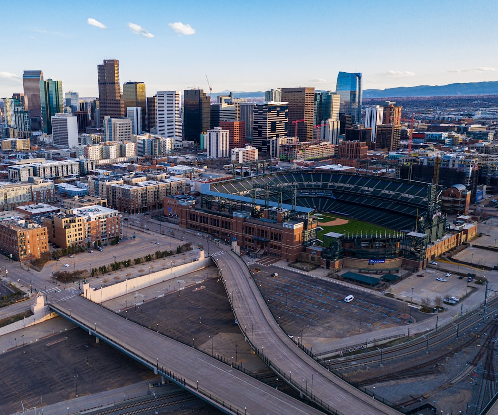 aerial view of city buildings during daytime