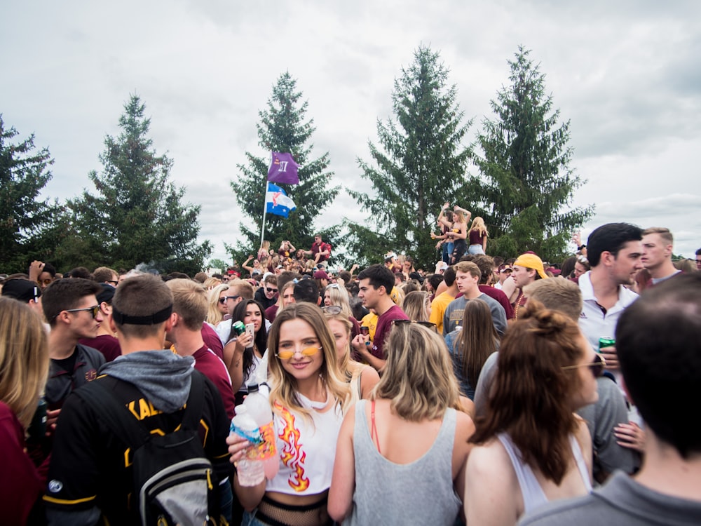 people gathering on a park during daytime