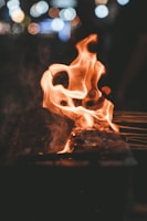 fire in fire in close up photography