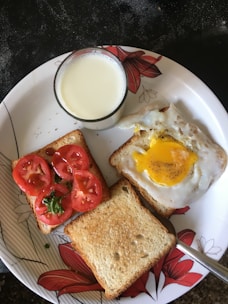 A delicious homemade breakfast plate with eggs and toast.