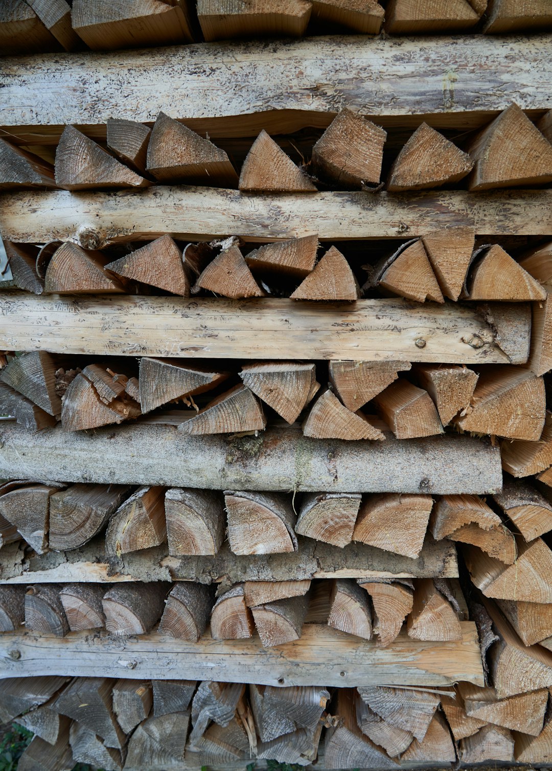 brown and gray firewood lot
