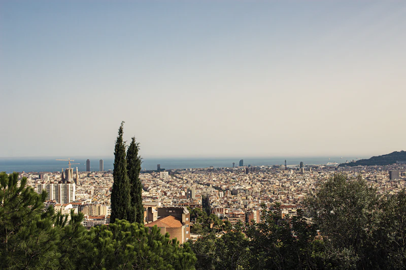 vista aérea de los edificios de Barcelona