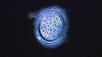 round brown and black logo