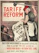 A political poster features a man painting over a wall with a roller brush. The text 'TARIFF REFORM' is prominently displayed at the top. Another man labeled 'LABOUR' holds a banner saying 'DOWN WITH THE LORDS.' The poster includes a dialogue with the phrase, 'We are going to vote for tariff reform this time.'