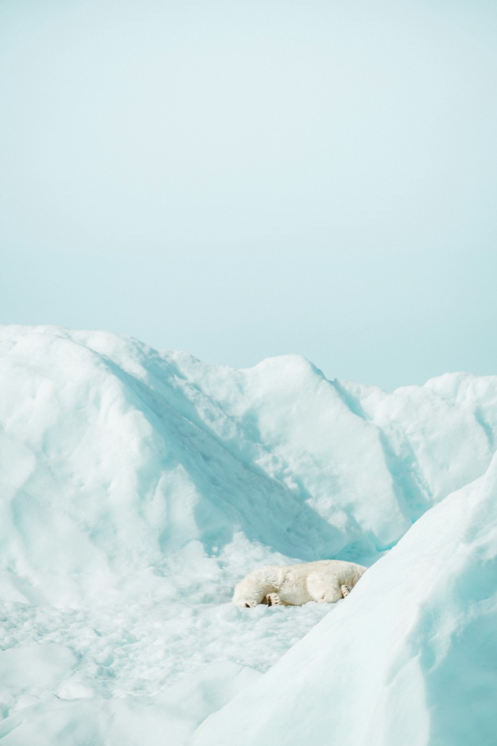 snow covered mountain during daytime